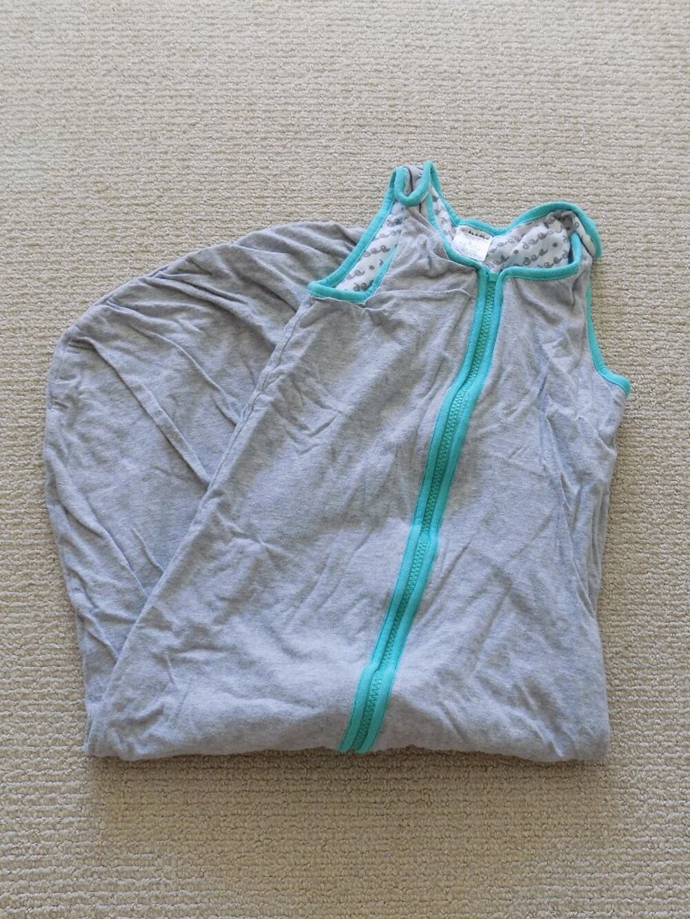 BABY DEE DEE LIGHTWEIGHT SLEEP SACK GREY TEAL SIZE LARGE 18-36 MONTHS 0.6 TOG